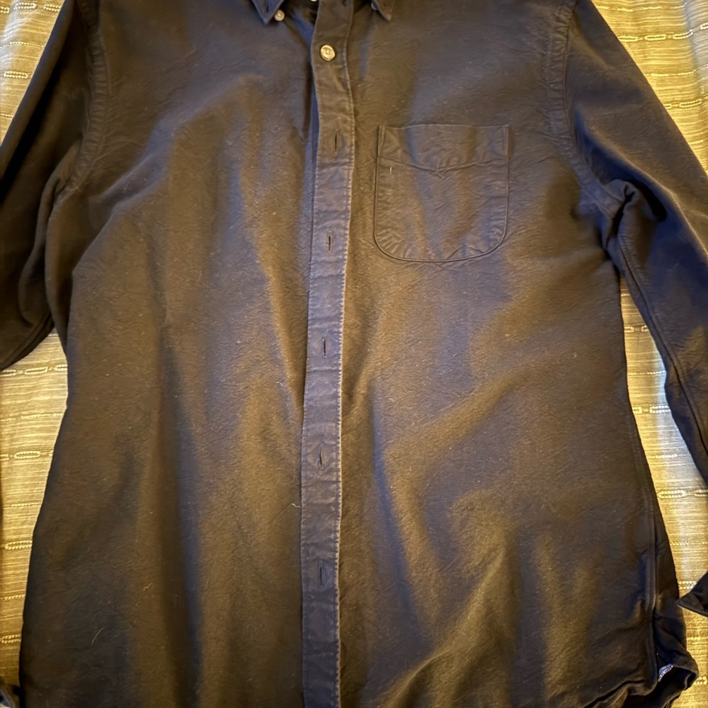 Todd Snyder Black Button-Up Shirt